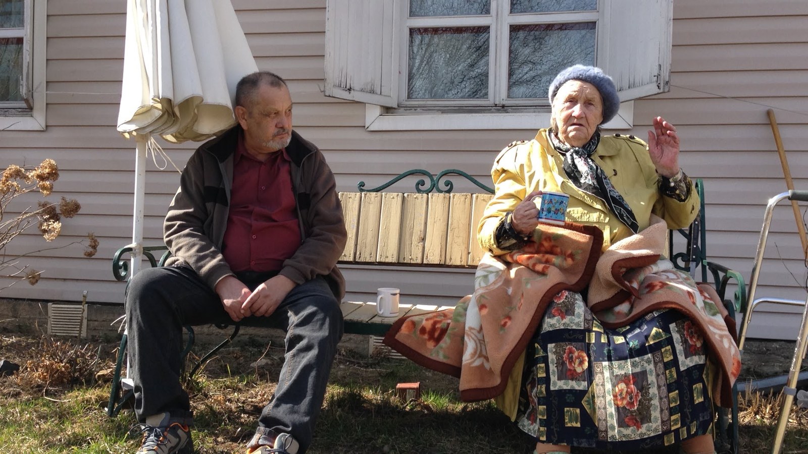 Valery Sergeevich with his mother