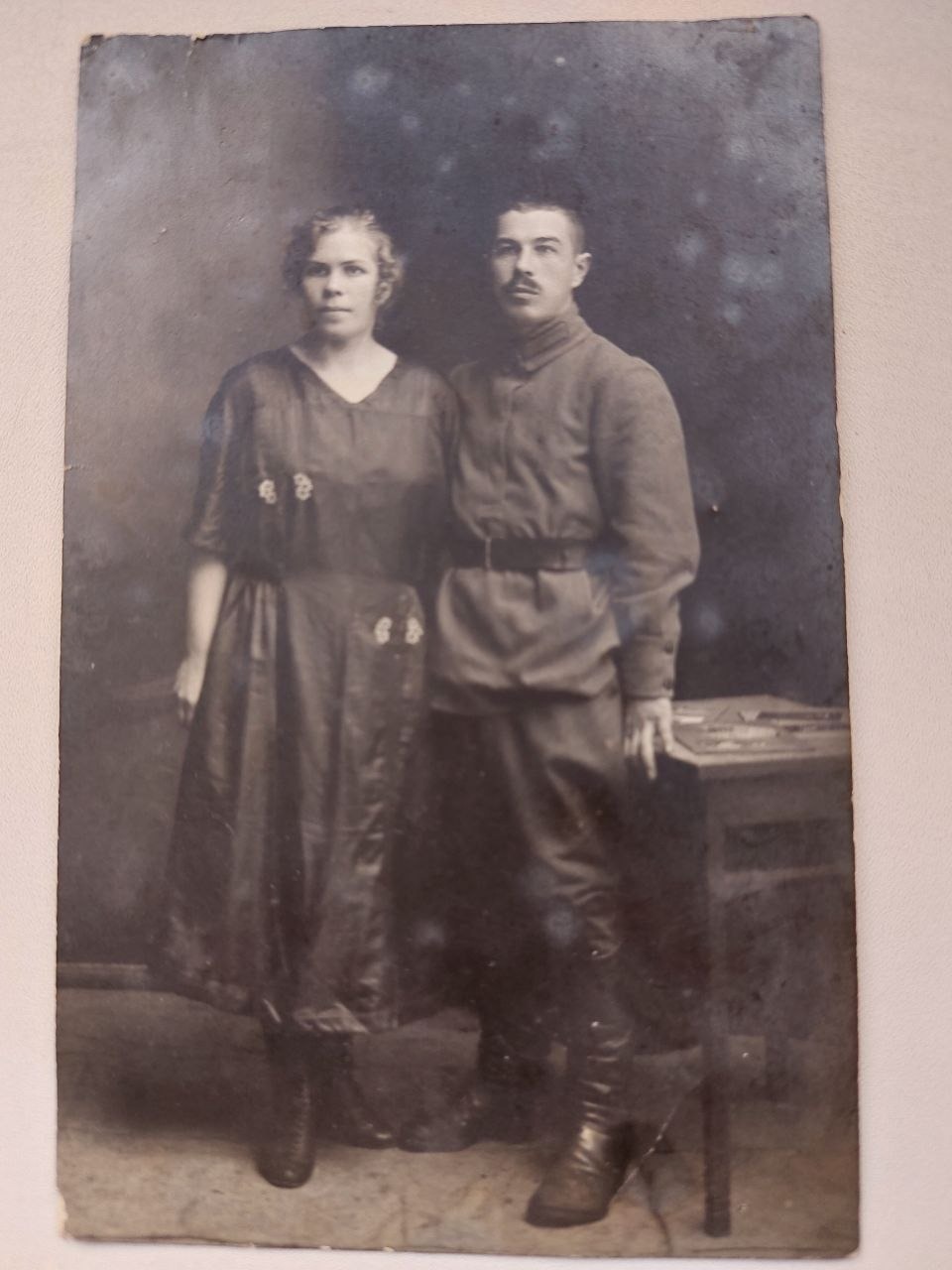 Alexandra Semyonovna and Konstantin Fedorovich Figurovsky, December 1925